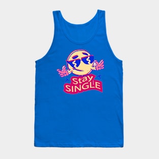 Anti Valentines Day Stay Single Tank Top